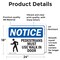 Signmission Pedestrians Must Use Walk In Door Sign, Vinyl Decal, 24in W x 18in L, 2PK OS-2PACK-NS-D-1824-L-17167 - alternate 4
